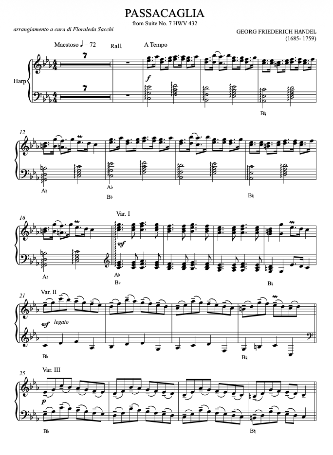 Passacaglia – Harp Column Music