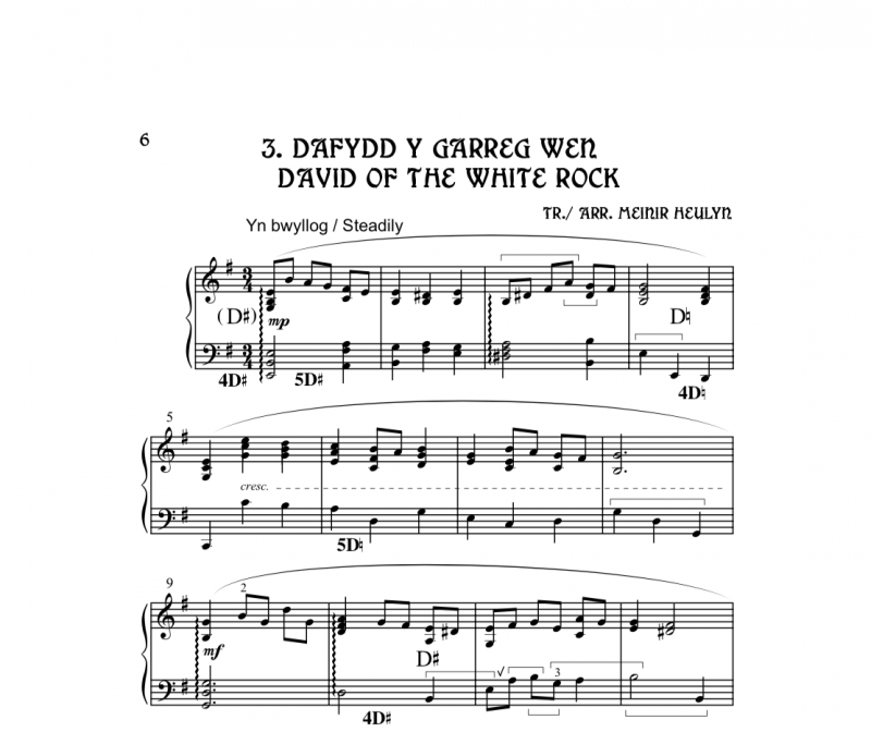 Top Ten Welsh Traditional Tunes Harp Column Music