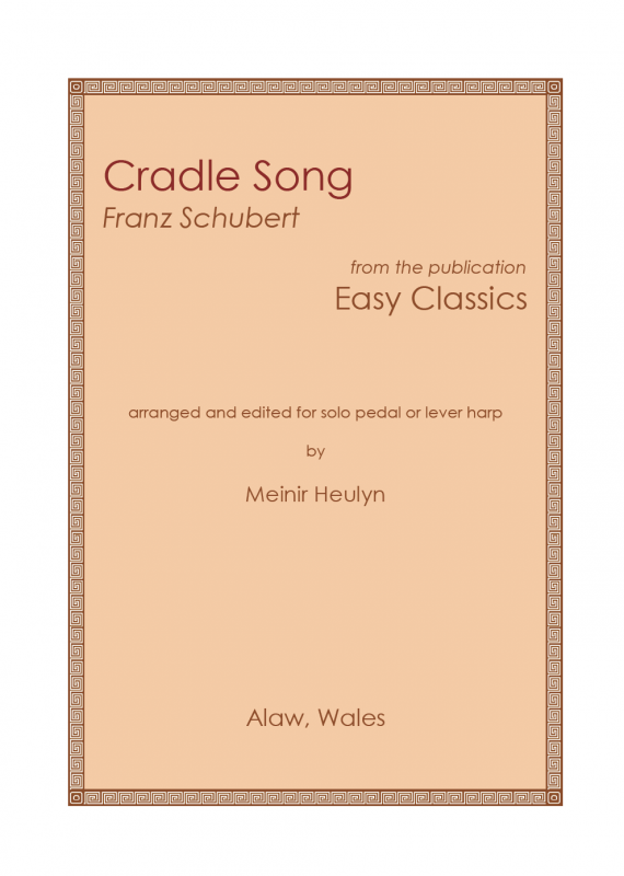 Cradle Song (Schubert) Harp Column Music