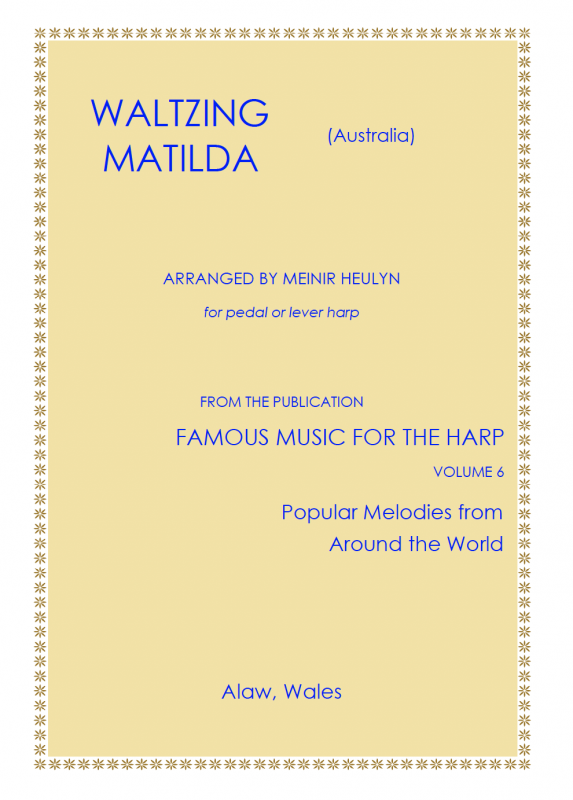Waltzing Matilda Harp Column Music
