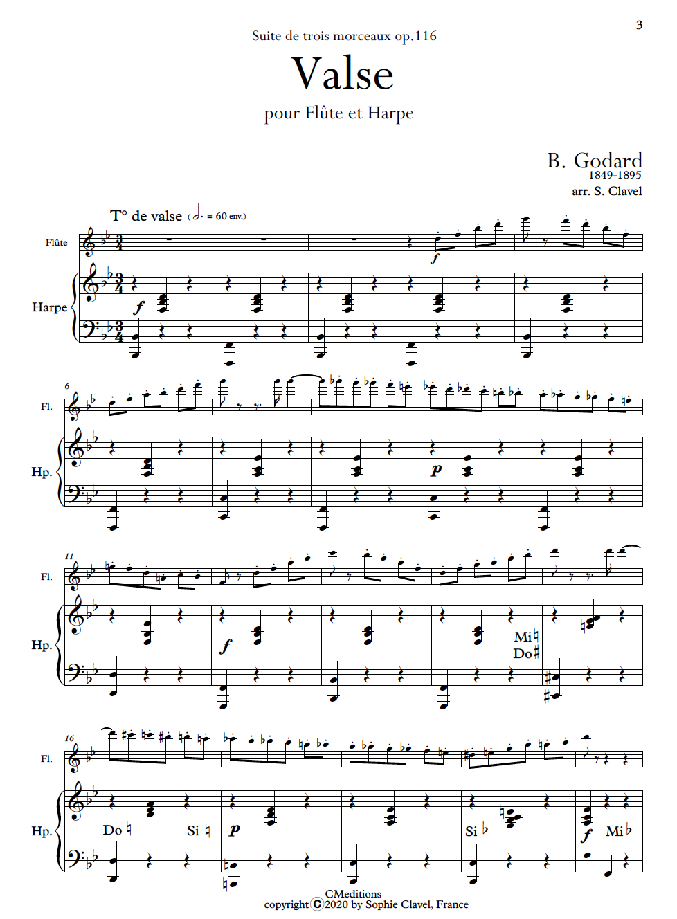 Valse n°3 – Harp Column Music