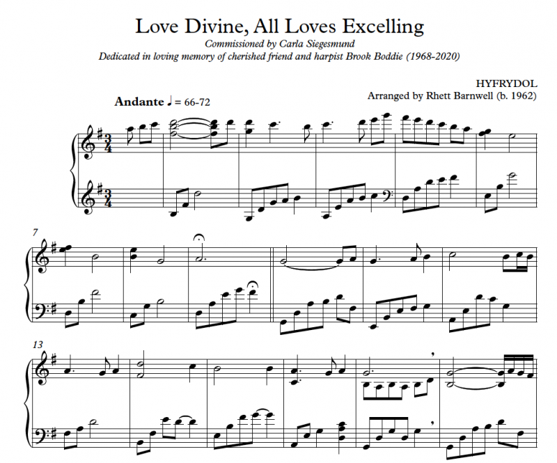 Love Divine, All Loves, Excelling – Harp Column Music