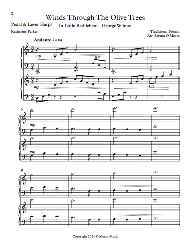 Winds Through The Olive Trees Harp Column Music