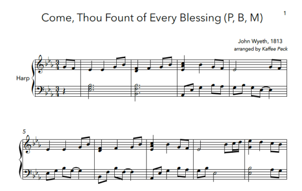 55 Hymns for Harp – Harp Column Music