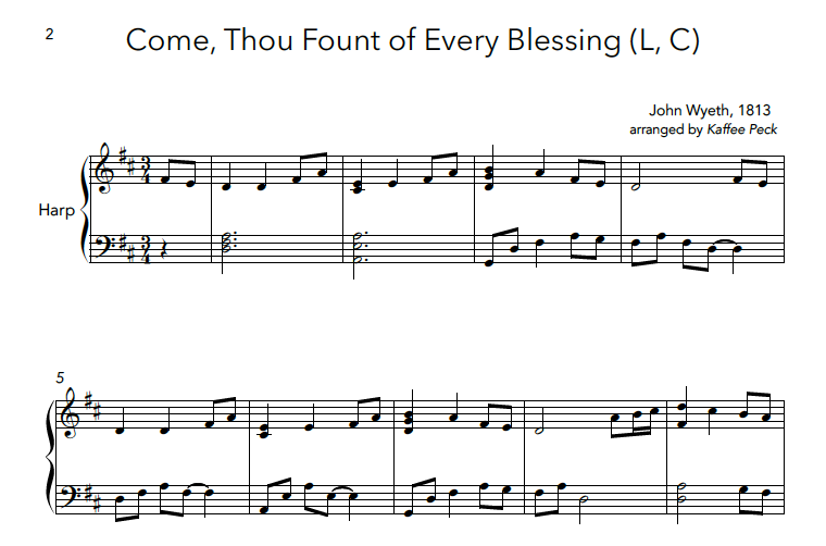 55 Hymns for Harp – Harp Column Music
