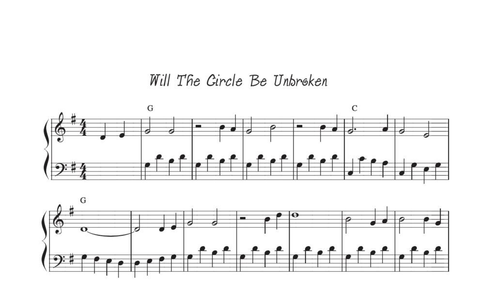Will The Circle Be Unbroken – Harp Column Music