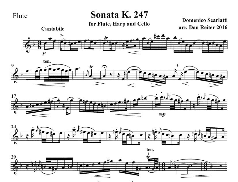 Scarlatti Sonata K. 247 – Harp Column Music