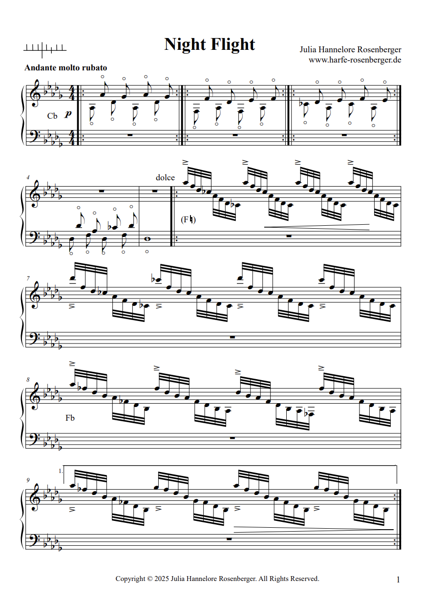 Night Flight – Harp Column Music