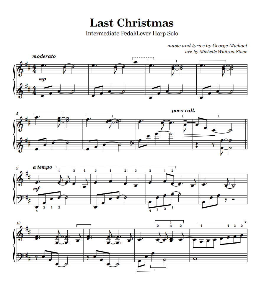 Last Christmas – Harp Column Music