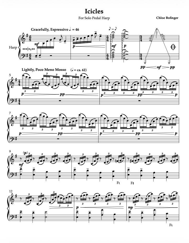 Icicles – Harp Column Music