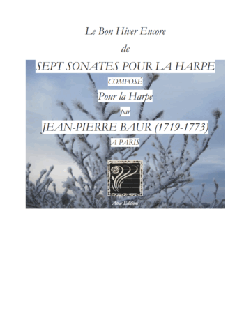 Sept Sonates pour la Harpe—Le Bon Hiver Encore
