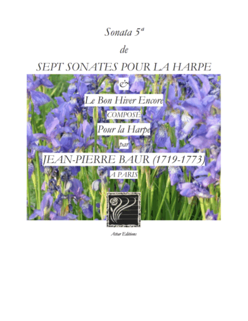 Sept Sonates pour la Harpe—Sonata 5a
