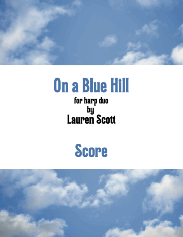 On a Blue Hill (for 2 harps)
