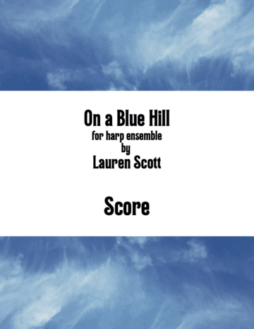 On a Blue Hill (for 4 harps)