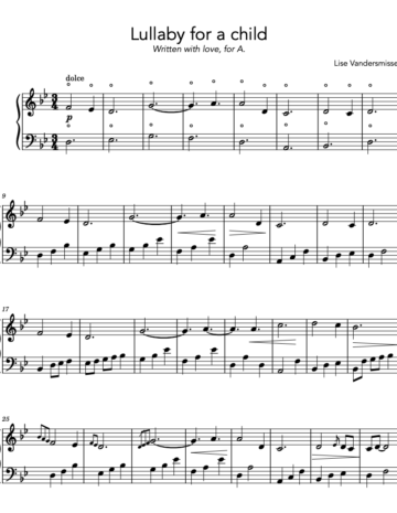 Lullaby for a child