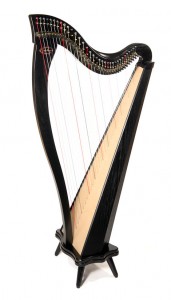 Dusty Strings introduces their first concert-tension lever harp, the Boulevard Classic.