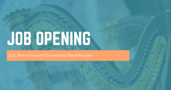Position open for harpist with U.S. Navy Band