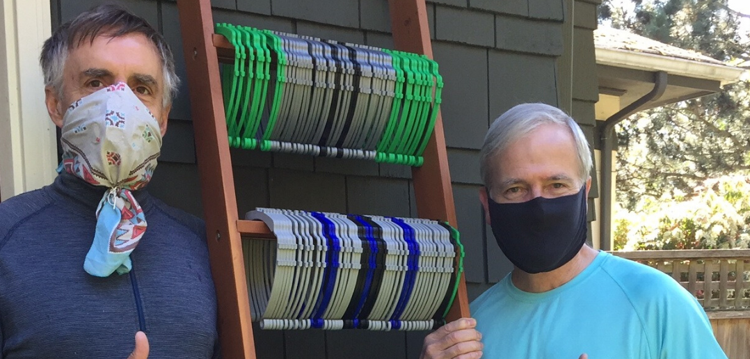 Dusty Strings uses equipment to make face shields for Seattle hospital