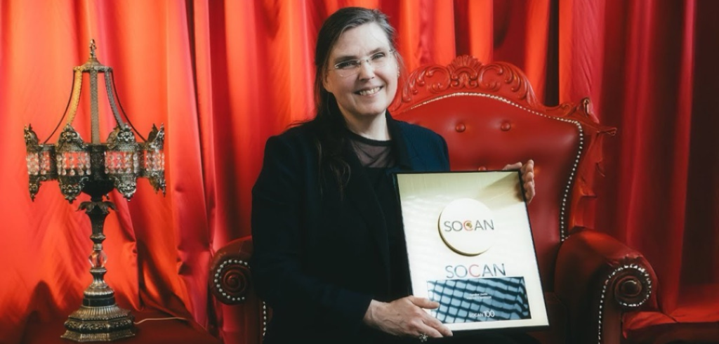 Caroline Lizotte receives SOCAN award