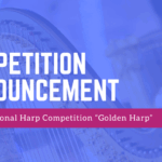 Harp Column placeholder image displaying the text “Competition Announcement: II International Harp Competition ‘Golden Harp’” with a picture of a harp in the background
